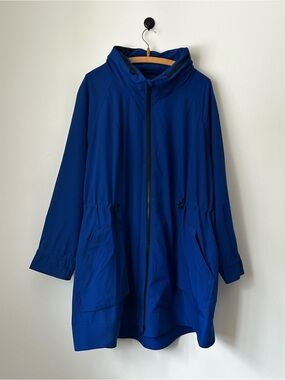 Penningtons Royal Blue Hooded waterproof light Rain Coat 3XL